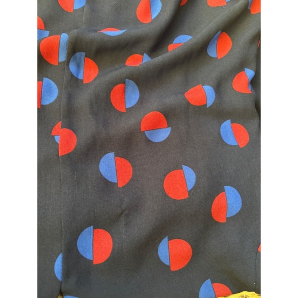 Phase Eight Navy Red Polka Dot Long Sleeve Knee Length Shift Dress US sz 6 UK 10 - Picture 6 of 7